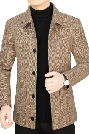 2025 Men Cashmere Blazers Suits Jackets Wool Blends High Quality New Male Business Casual Suits Coats Blazers Coats