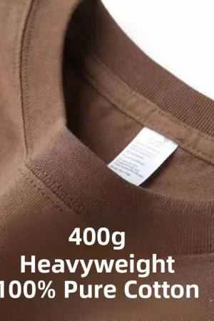 Heavyweight Pure Cotton Short Sleeve T-Shirt Tianqing Color Summer Loose Fit Unisex Basic Sle Comfortable Breathable Casual...