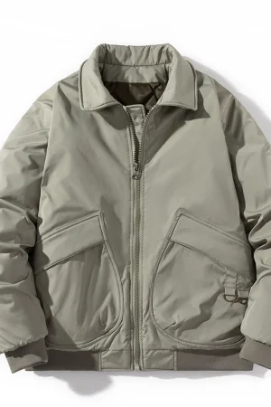 Autumn Winter Jackets Men Solid Bomber Jacket Men Military Vintage Retro Motorcycle Jacket Casual Parkas Windbreaker Pocket Male